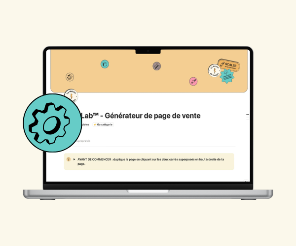PageLab™ - générateur de page de vente sur notion